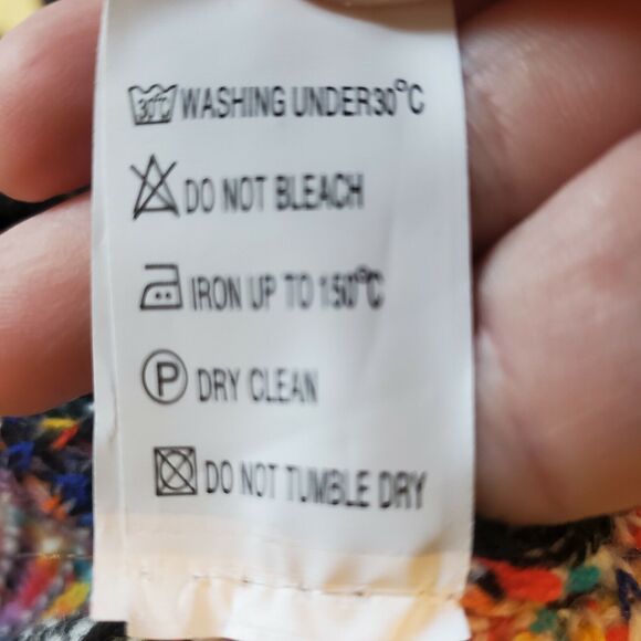 Estudio Moda Womens Cardigan Open Front Sweater Small Aztec Southwest Spanish - Picture 7 of 8